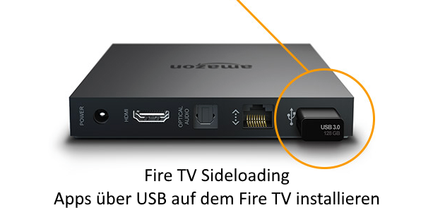 Anleitung: Fire TV Sideloading per USB - Apps über USB auf dem Fire TV installieren