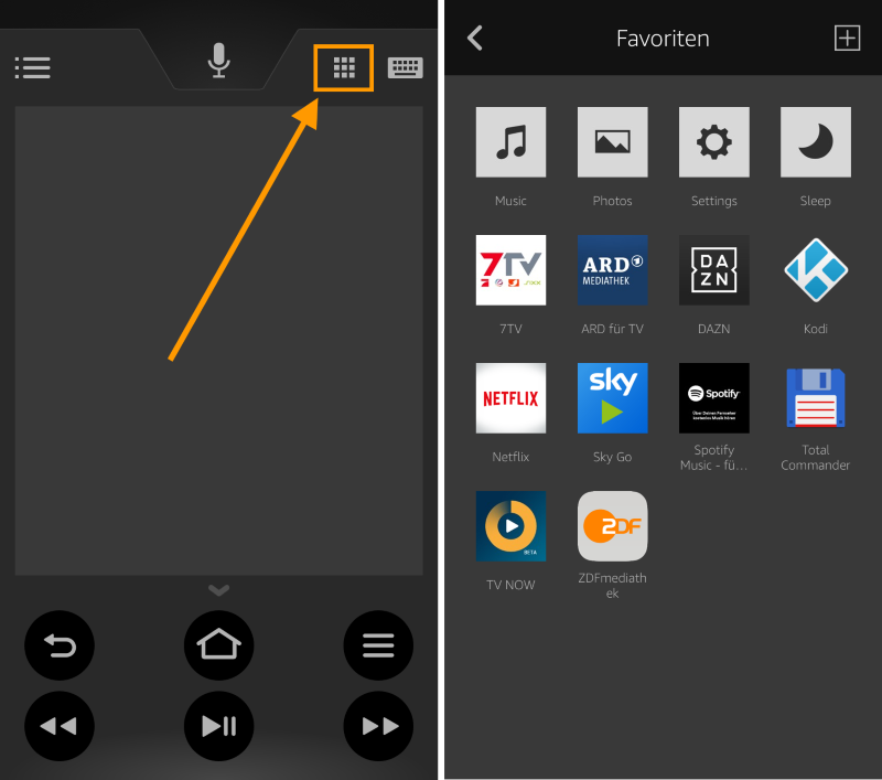 Amazon Fire TV Fernbedienung: App startet jetzt Fire TV-Apps auf Knopfdruck