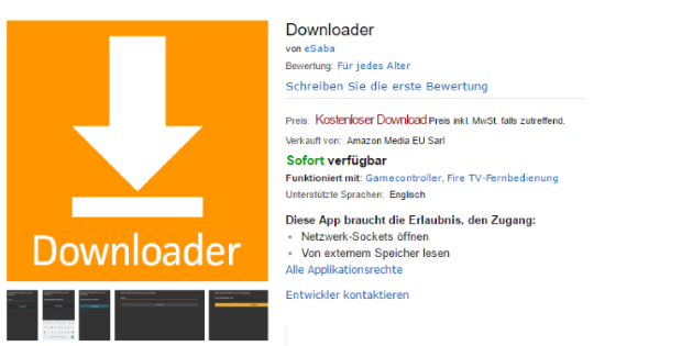 Downloader ist wieder im Amazon App-Shop