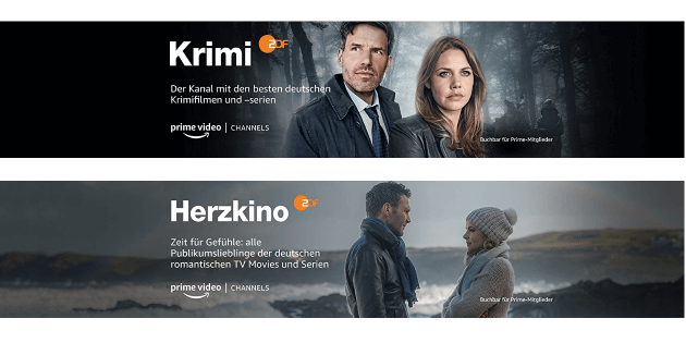 Neue Amazon Prime Video Channels: ZDF Krimi und ZDF Herzkino ab sofort buchbar