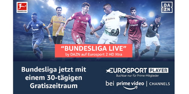 Eurosport Player: Jetzt 30 Tage gratis testen und sieben Bundesliga-Spiele live sehen!