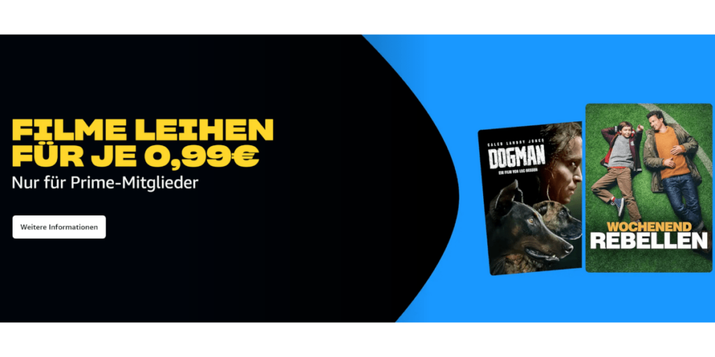 Amazon Prime Video: Es gibt wieder Filme für nur 99 Cent!